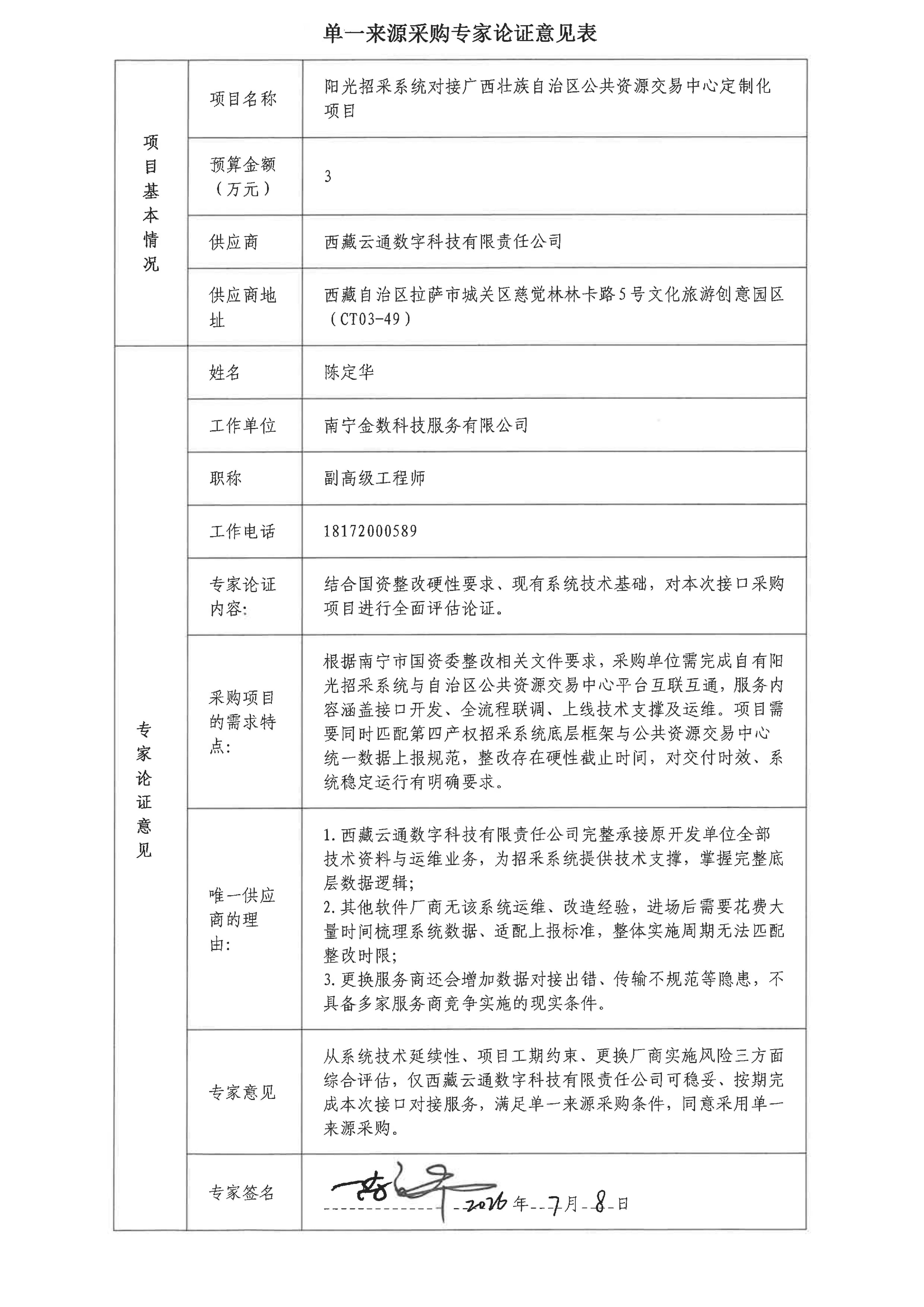 公示附件2单一来源采购专家论证意见表_03 公示附件2单一来源采购专家论证意见表_03